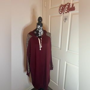 Casual Sporty Hooded Dress